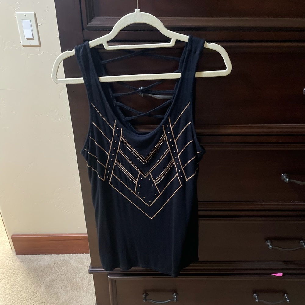 Apt. 9 black and gold tank